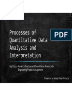 Process of Quantitative Data Analysis and Interpretation