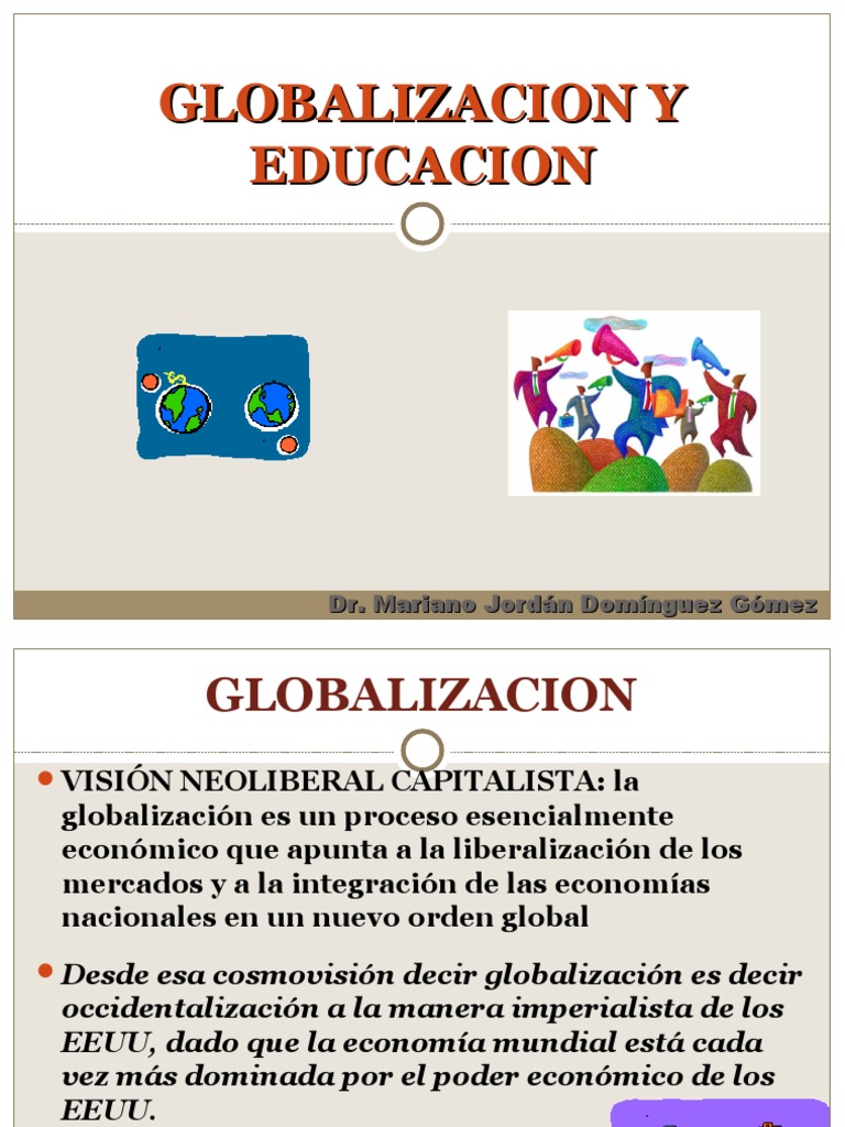 A Globalización y Educación | PDF | Globalización | Sociedad