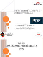 Welcome To Digital Marketing Course Tutorials