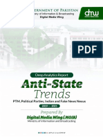 DETAILED ANALYTICS REPORT - Anti Pakistan Trends PTM, Indian, Political Parties and Fake News Nexus June 2019 - August 2021