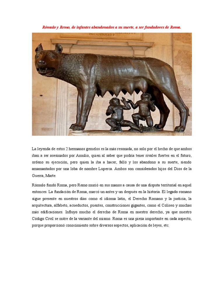 Rómulo y Remo | PDF