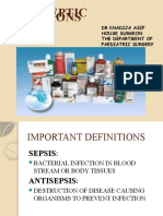 Antiseptic solutions and common mechanisms of action