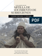 Cartilla de Reconocimiento de Subregiones