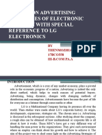 A Study On Advertising Strategies of Electronic Industry