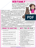 Am Is Are Rose and Her Family Esl Reading Comprehension Worksheet