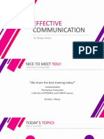 Communication Effectiveness