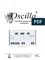 Oscilla SM930 Audiometer User Manual