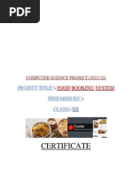 Computer Science Class-XII (2021-22) (Investigatory Project) | PDF | My ...