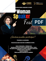 Brief Informativo Woman Speaker Fest