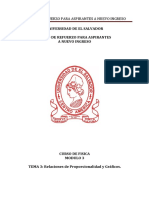 Física Tema 3 Relaciones de Proporcionalidad y Gráficos Versión PDF