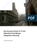 Accenture Dyk Case 5 Key Success Factors in It and Operation Post Merger Integration Planning