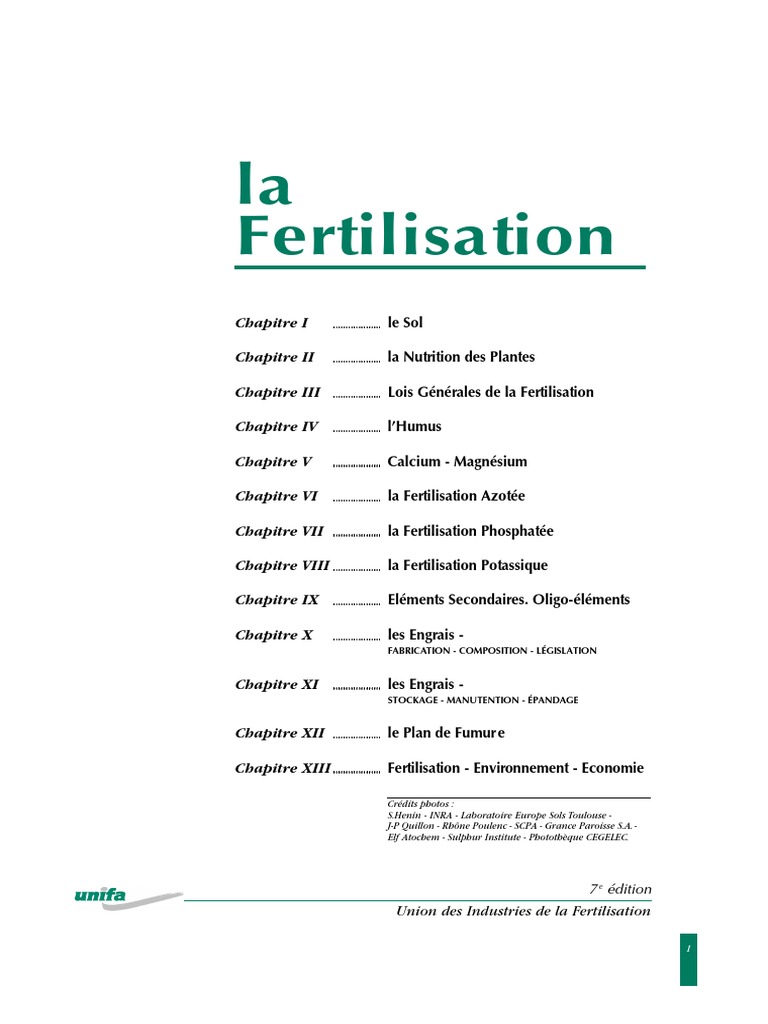 Guide de Fertilisation des Plantes | PDF | Sol (pédologie) | Fertilisant