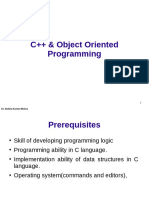 C++ & Object Oriented Programming: Dr. Alekha Kumar Mishra