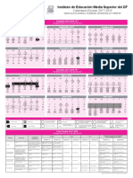 Calendario Escolar 2017-2018 del IEMS DF con fechas de inicio y fin de cada periodo