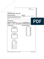 74F181 4-Bit Arithmetic Logic Unit: General Description Features