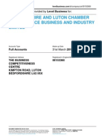 BEDFORDSHIRE AND LUTON CHAMBER OF COMMERCE BUSINESS AND INDUSTRY LIMITED - Company Accounts From Level Business