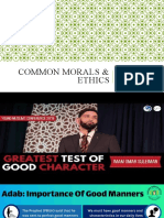 Common Morals & Ethics