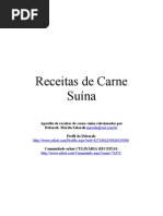 Receitas de Carne Suina