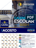 Calendario Escolar 2022-1 de la Universidad Católica Lumen Gentium