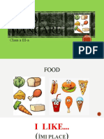 FOOD - MÂNCARE - CLASA A III-A
