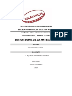 Estrategias Didacticas para La Enseñanza de Las Matemáticas en Niños de Inicial