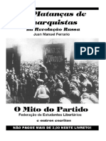 As Matanças de Anarquistas Na Revolução Russa Juan Manuel Ferrario