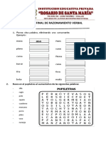 Examen Final de Razonamiento Verbal