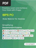 Ibps Po: Study Material For Awareness