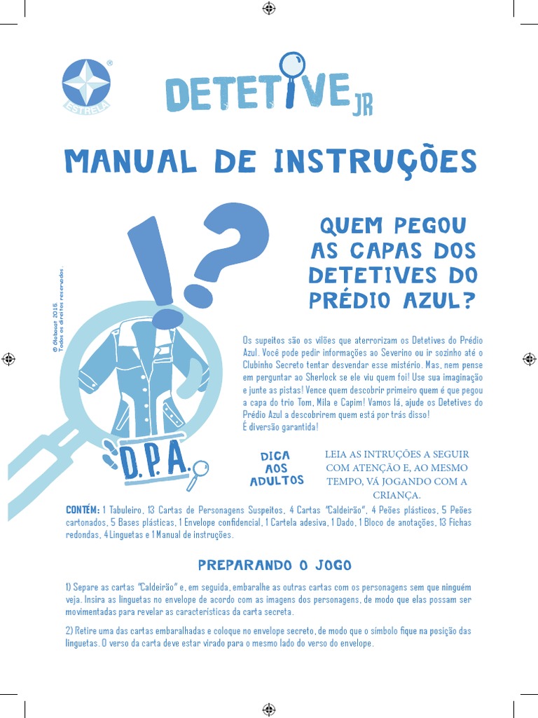 SHERLOCK - UM JOGO DE DETETIVE