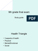 9th Grade Final Exam: Study Guide