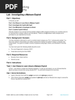 27.2.15 Lab - Investigating A Malware Exploit