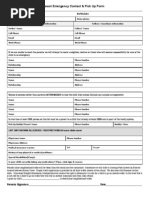 SHM Emergency Contact Form