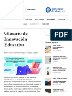 Glosario de Innovación Educativa - Observatorio - Instituto para El Futuro de La Educación