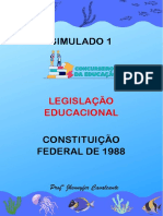 1-SIMULADO 1 - CF88 - Constitui o Federal de 1988