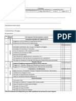 Lista de Conformacion de Expedientes Personal y Administrativo