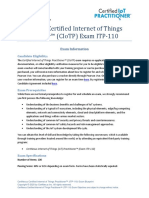 Certified Internet of Things Practitioner Exam ITP 110 Blueprint - Approved - 1.7