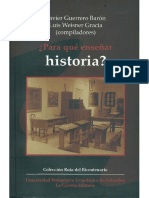 Para Qué Enseñar Historia Josep Fontana