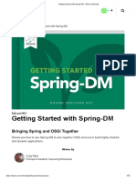 Getting Started With Spring-DM - DZone Refcardz