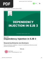 Dependency Injection in EJB 3 - DZone Refcardz