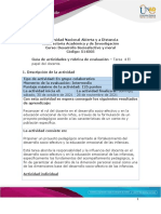 Guia de Actividades y Rúbrica de Evaluación - Unidad 3 - Tarea 4 - El Papel Del Docente