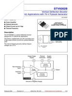 STV9302B: Vertical Deflection Booster For 2-A TV (50-60 HZ) Applications With 70-V Flyback Generator