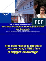 Building The High-Performing Business: Len Greenhalgh
