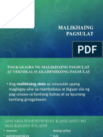 Malikhaing Pagsulat