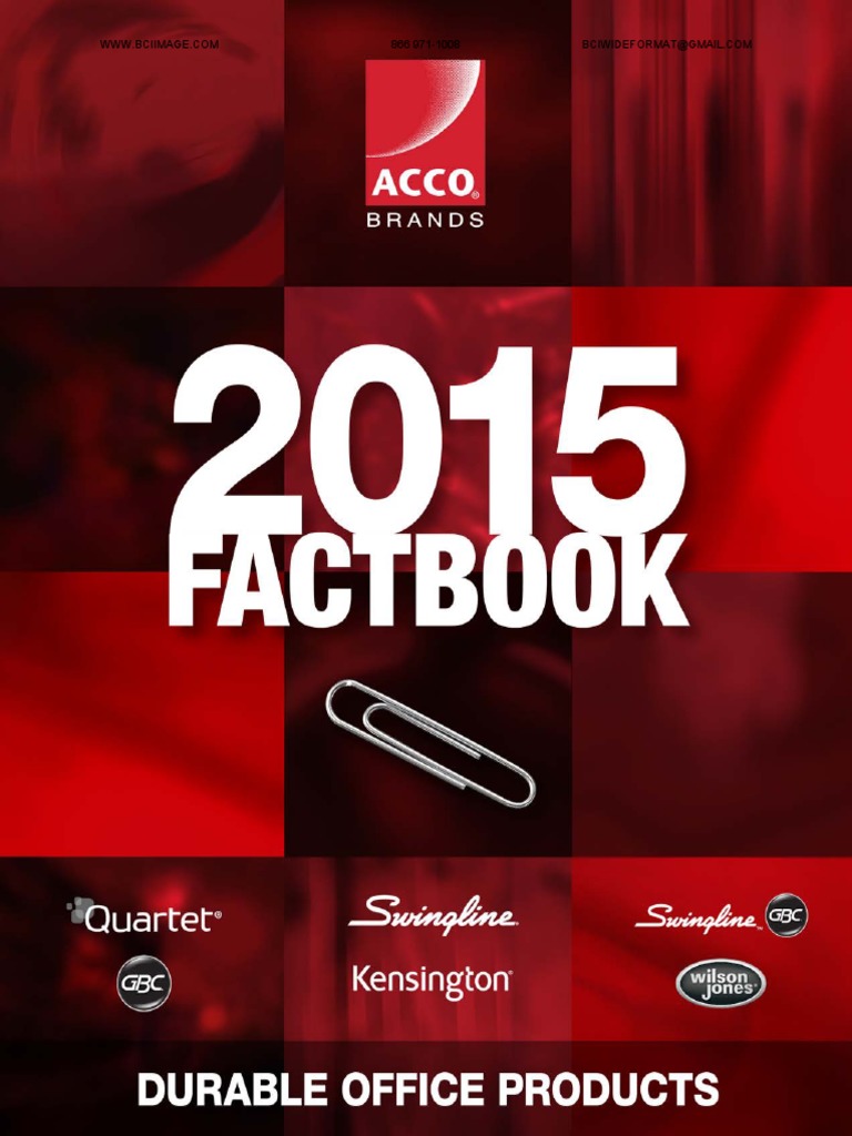 2015 ACCO Brands FactBook, PDF, Laptop