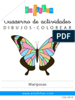COL0015 Mariposas Colorear Edufichas