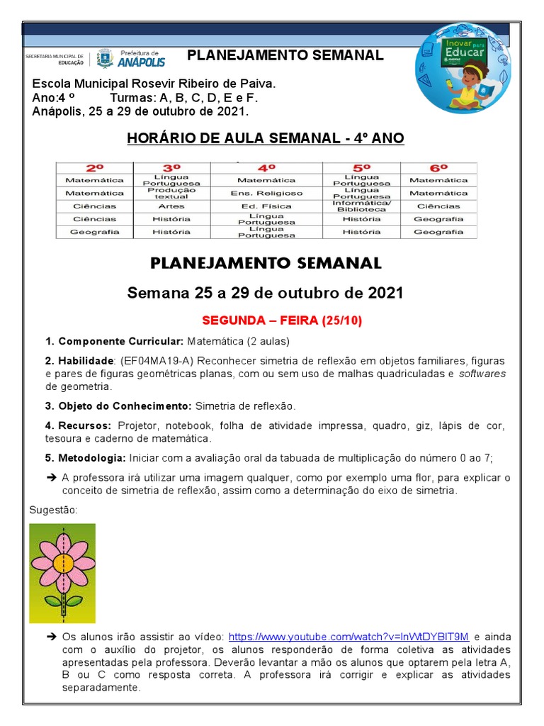 Planejamento 25 A 29 de Outubro (Reparado), PDF, Lua