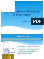 Applications of Nanofluids in Solar Energy Collection