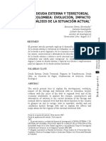 La evolución histórica de la deuda externa e interna en Colombia