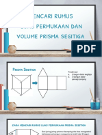 Luas Permukaan Dan Volume Prisma Segitiga