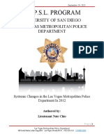 Systemic Changes in LVMPD in 2012
